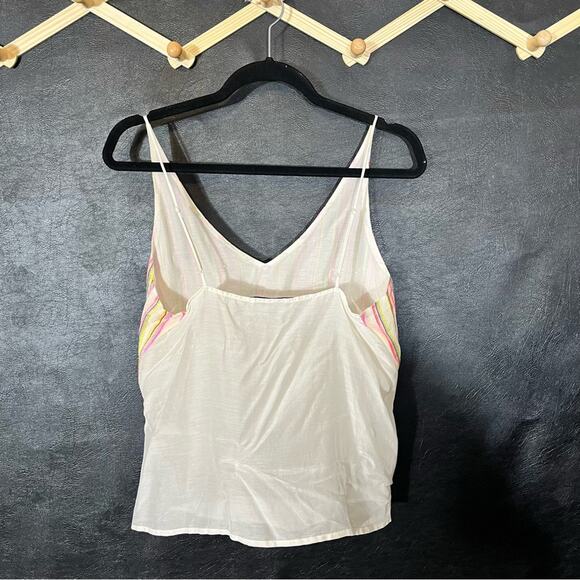 J Brand Multi Color Stripe Tank Top Size Small - Picture 2 of 9